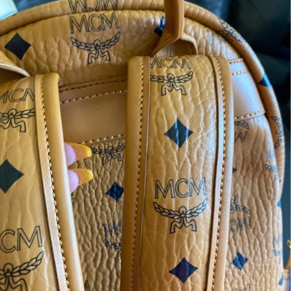 Mcm Medium Size Side Studded Backpack - image 3